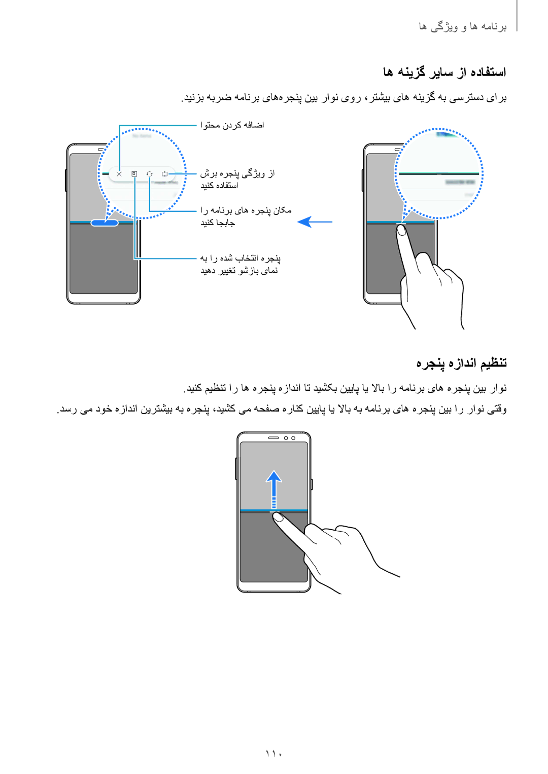 Samsung SM-A730FZVGKSA, SM-A730FZDGKSA, SM-A730FZKGKSA, SM-A530FZDGKSA اه هنیزگ ریاس زا هدافتسا, هرجنپ هزادنا میظنت, 110 