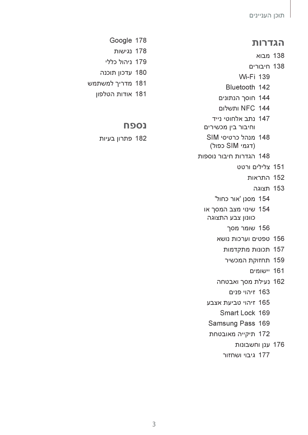 Samsung SM-A530FZVEILO, SM-A730FZKEILO, SM-A730FZVEILO, SM-A730FZDEILO, SM-A530FZKEILO, SM-A530FZDEILO manual חפסנ 