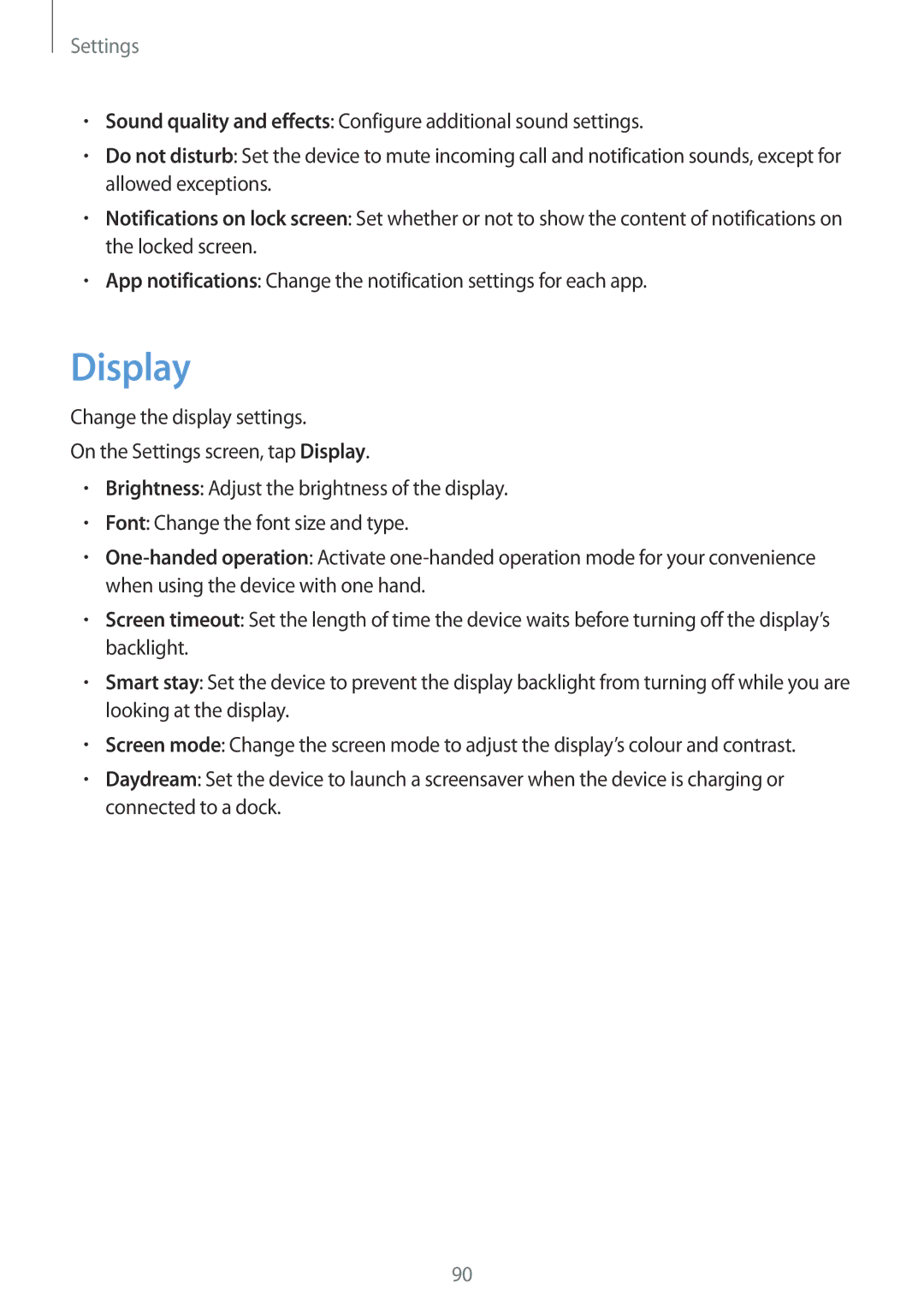 Samsung SM-A800FZDEKSA, SM-A800FZDEXXV, SM-A800FZWEXXV manual Display 