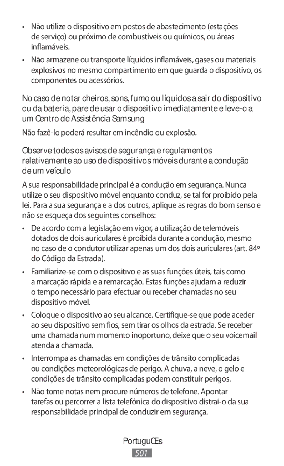 Samsung SM-T331NYKASER, SM-A800FZDEKSA, SM-T330NZWAKSA, SM-A800FZDEXXV Não fazê-lo poderá resultar em incêndio ou explosão 