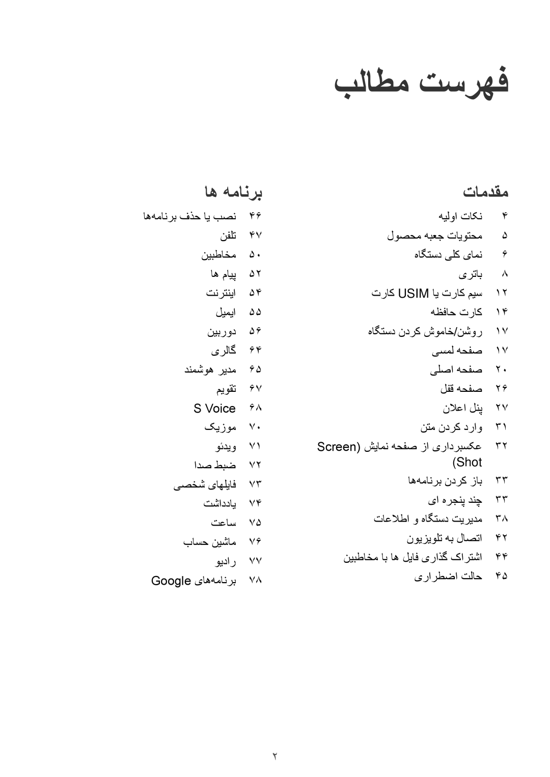 Samsung SM-A800FZDEKSA manual بلاطم تسرهف 