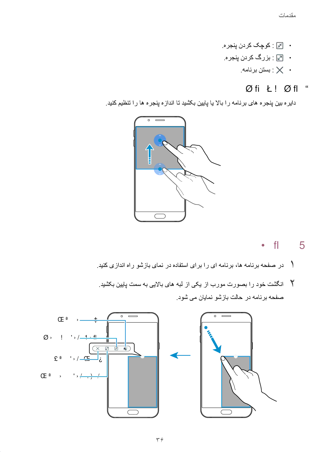 Samsung SM-A800FZDEKSA manual وش زاب یامن, هرجنپ هزادنا میظنت 