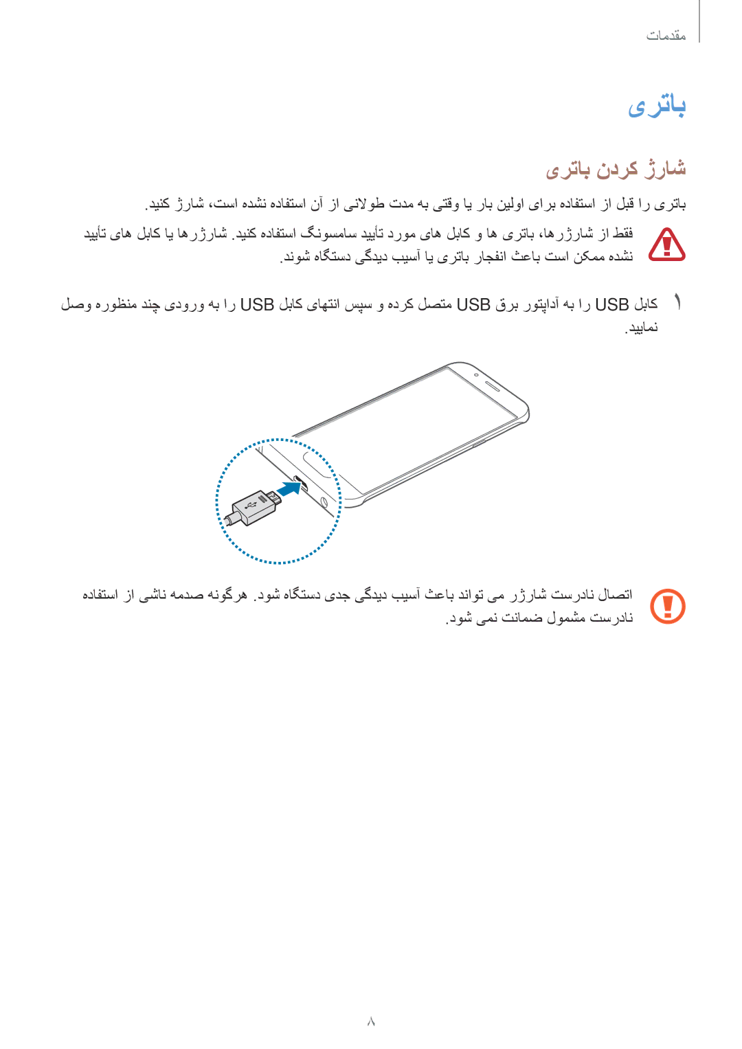 Samsung SM-A800FZDEKSA manual یرتاب ندرک ژراش 