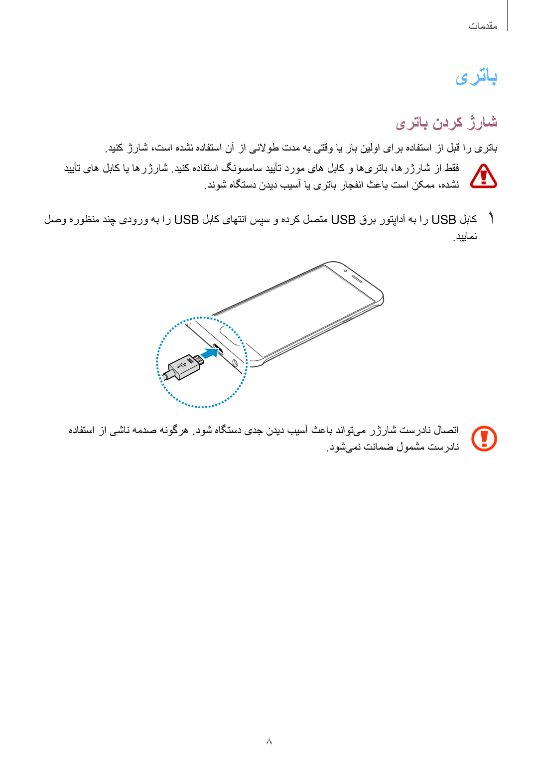 Samsung SM-A800FZDEKSA manual یرتاب ندرک ژراش 