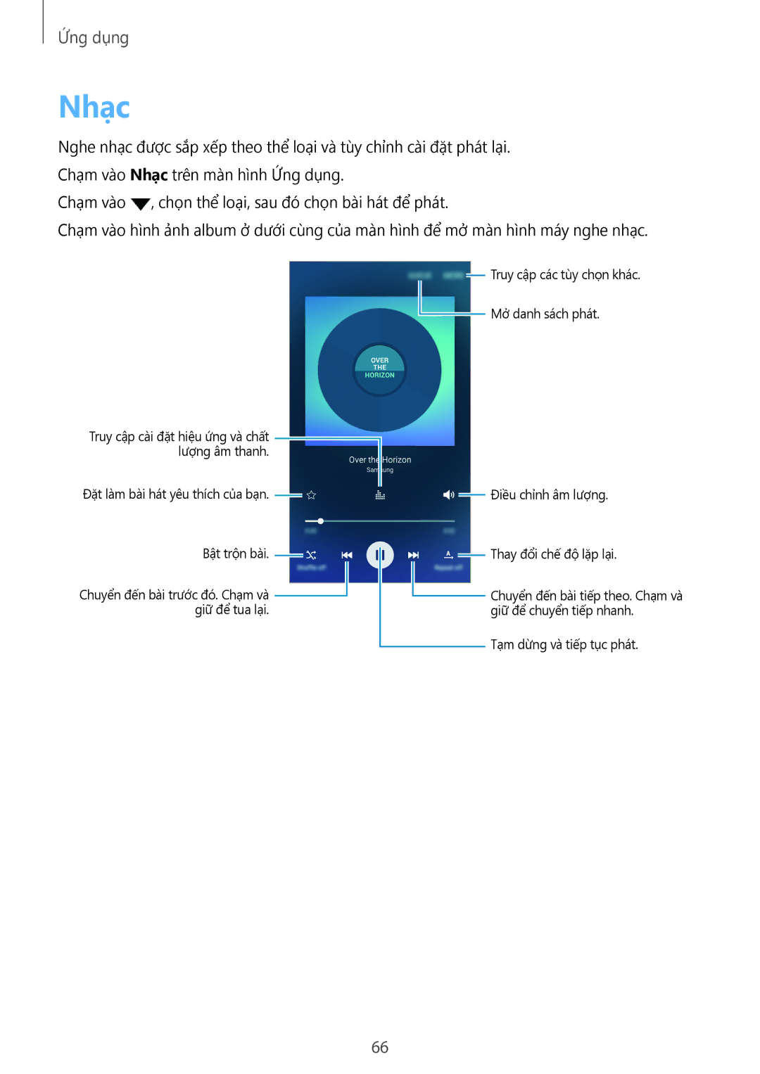 Samsung SM-A800IZKEXXV, SM-A800IZDEXXV, SM-A800IZWEXXV manual Nhạc 