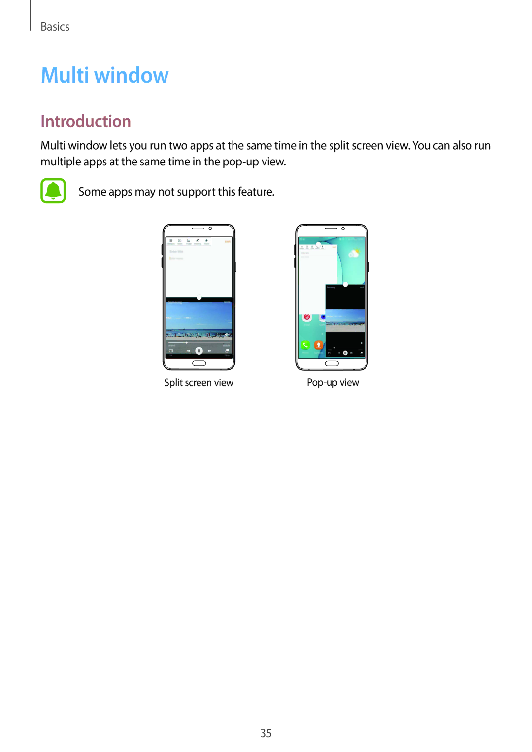 Samsung SM-A910FZDDXXV manual Multi window, Introduction 