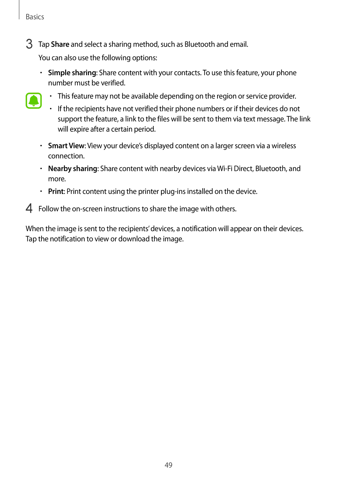 Samsung SM-A910FZDDXXV manual Basics 