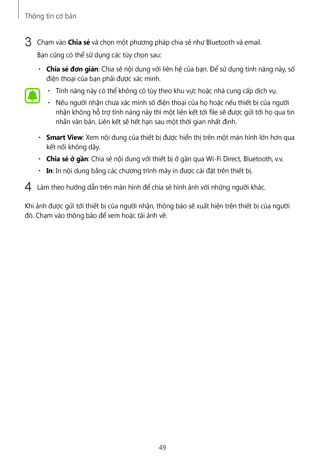 Samsung SM-A910FZDDXXV manual Thông tin cơ bản 