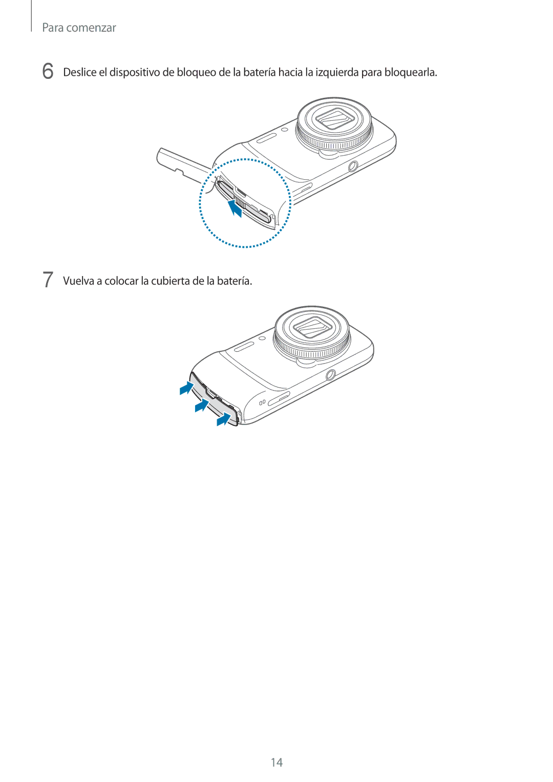 Samsung SM-C1010ZKAPHE, SM-C1010ZWAPHE manual Para comenzar 