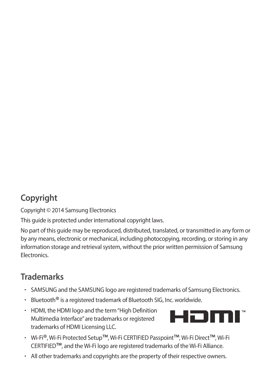 Samsung SM-C1110ZBAXXV, SM-C1110ZKAXXV, SM-C1110ZWAXXV manual Copyright 