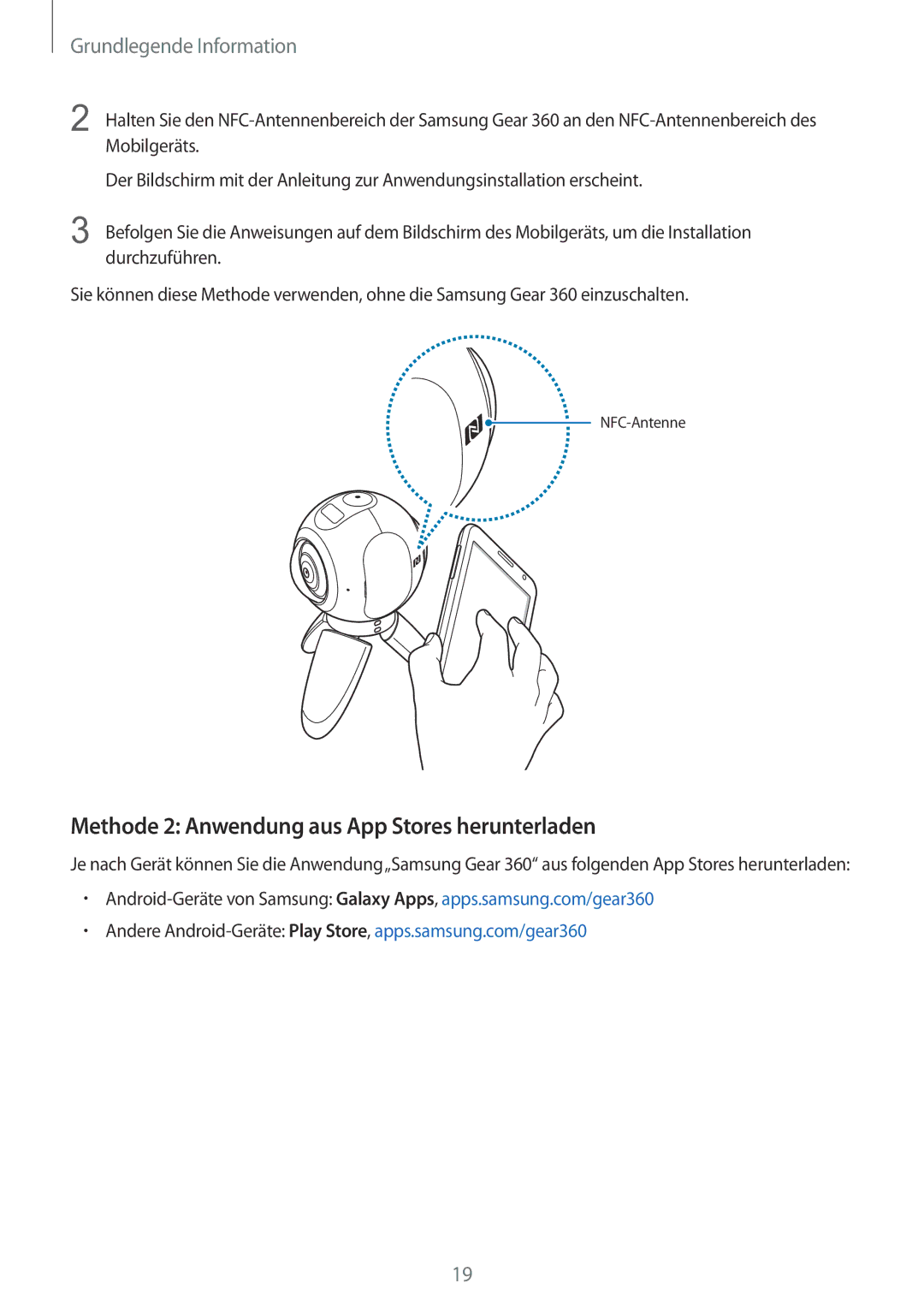 Samsung SM-C200NZWADBT manual Methode 2 Anwendung aus App Stores herunterladen 