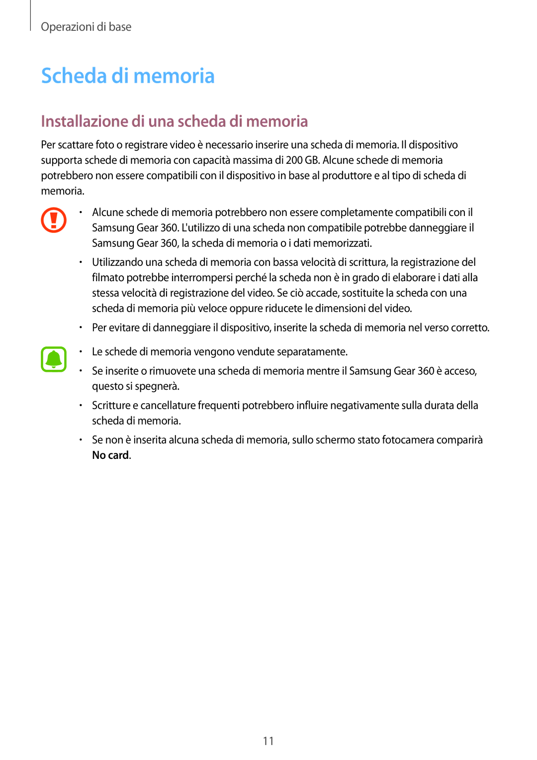 Samsung SM-C200NZWAITV manual Scheda di memoria, Installazione di una scheda di memoria 