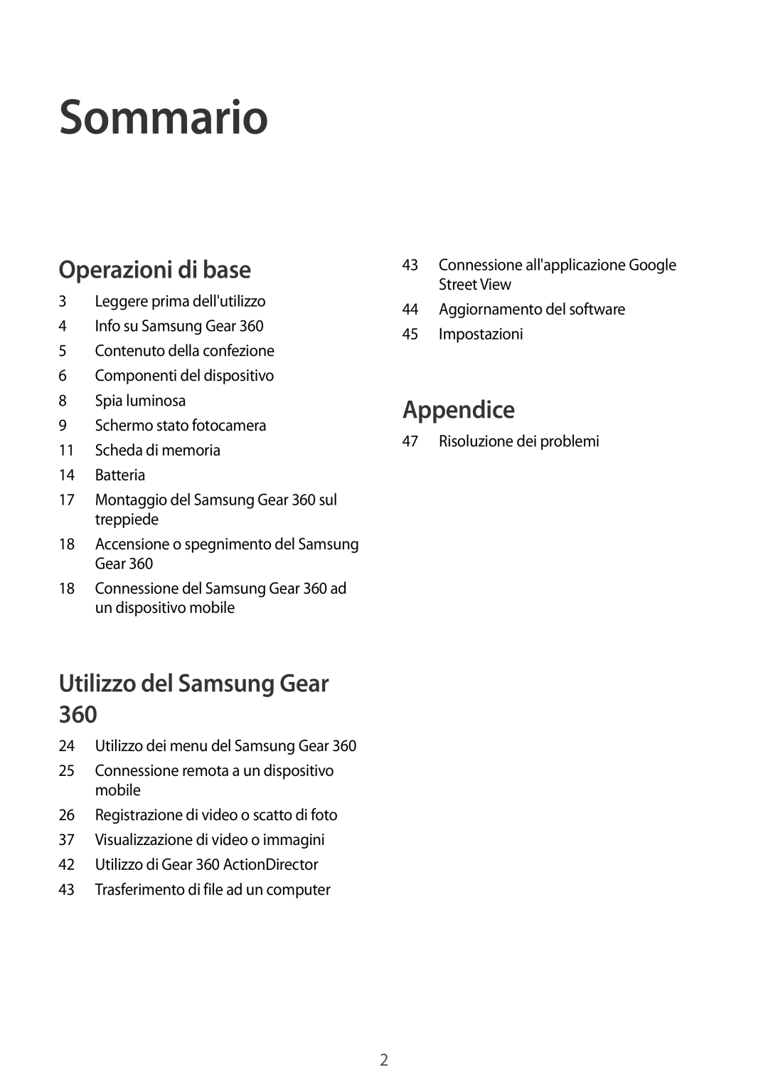 Samsung SM-C200NZWAITV manual Sommario 