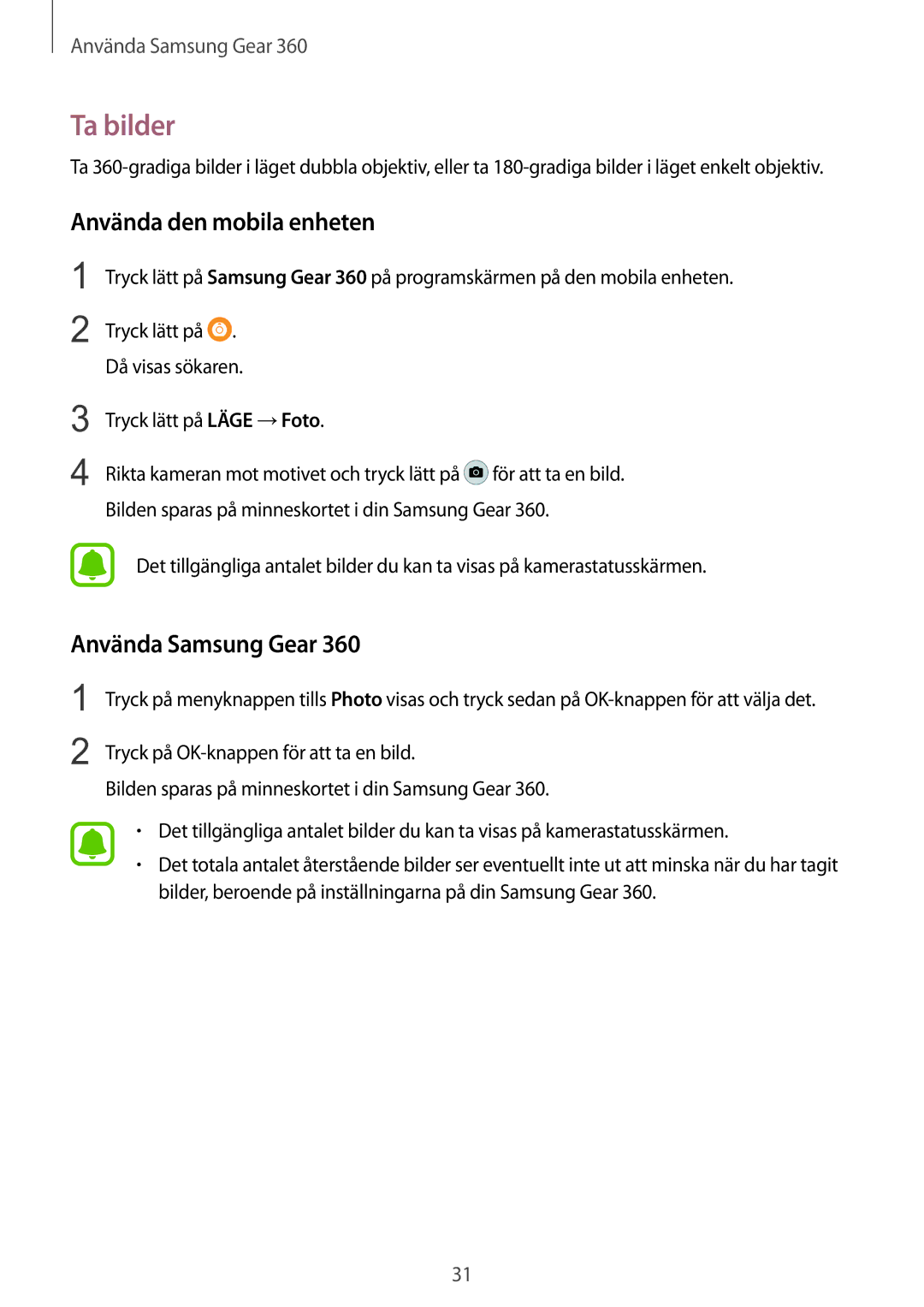 Samsung SM-C200NZWANEE manual Ta bilder 