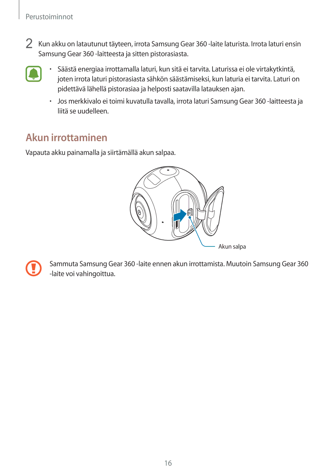 Samsung SM-C200NZWANEE manual Akun irrottaminen 