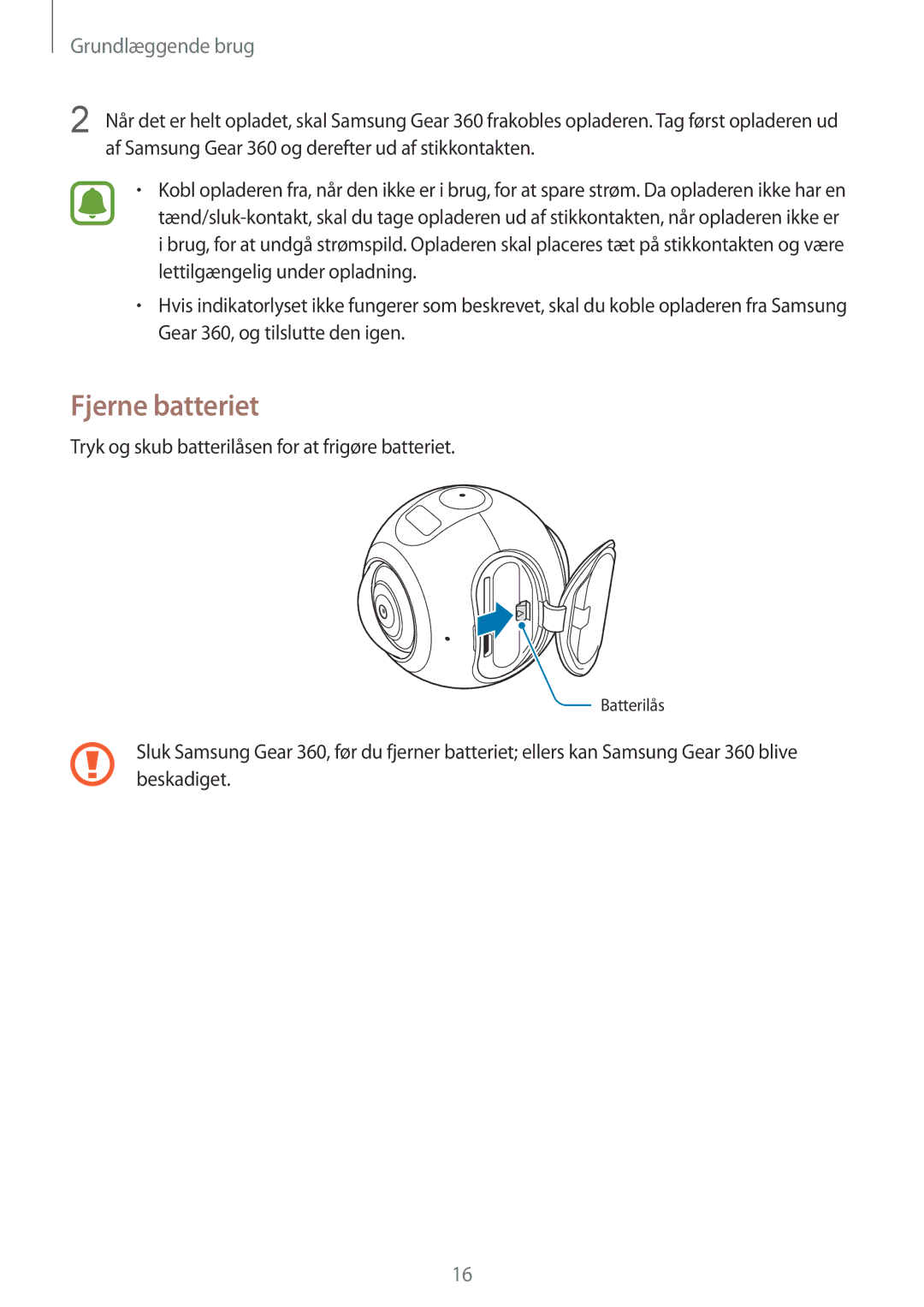 Samsung SM-C200NZWANEE manual Fjerne batteriet 