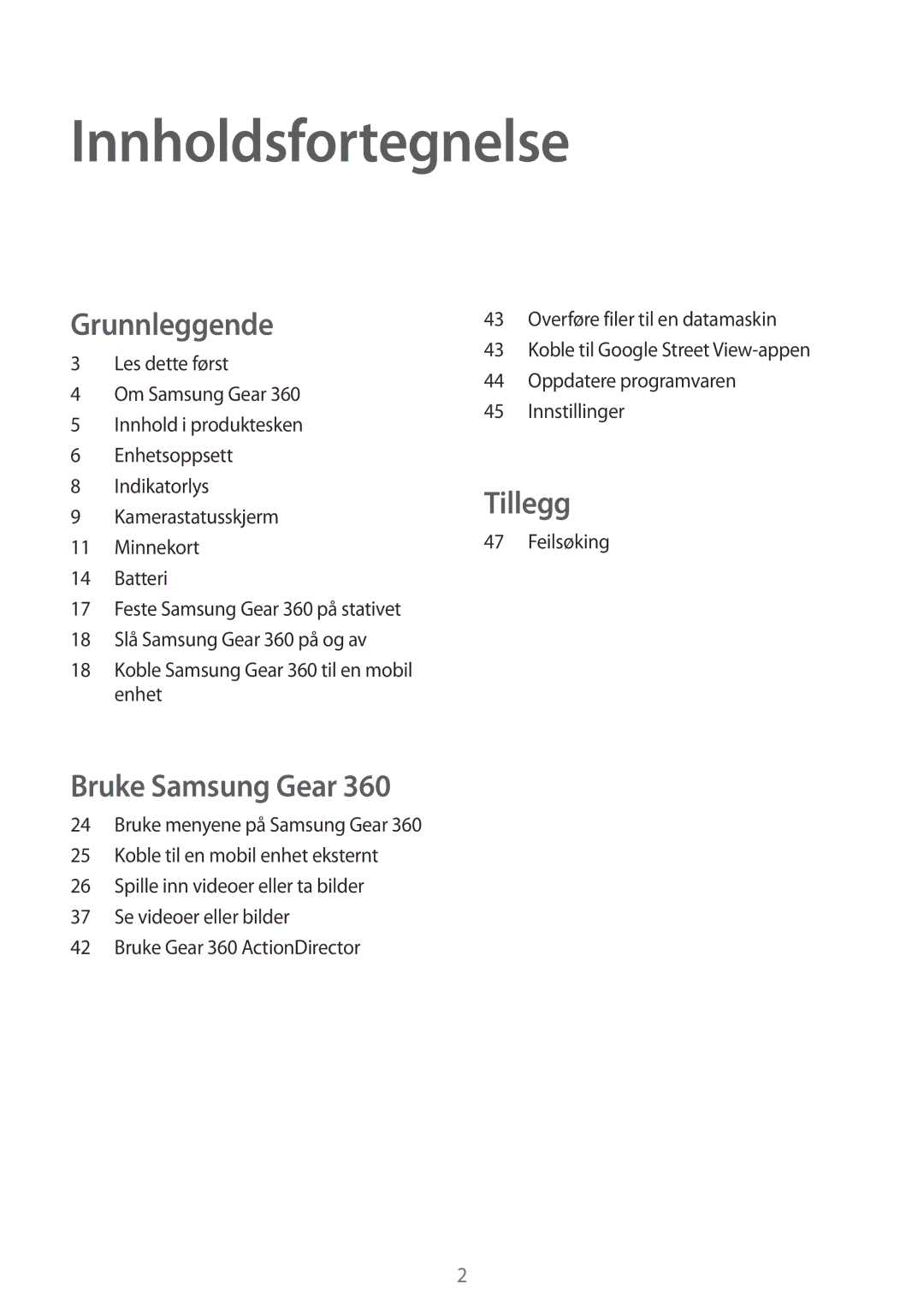 Samsung SM-C200NZWANEE manual Innholdsfortegnelse, Feilsøking 