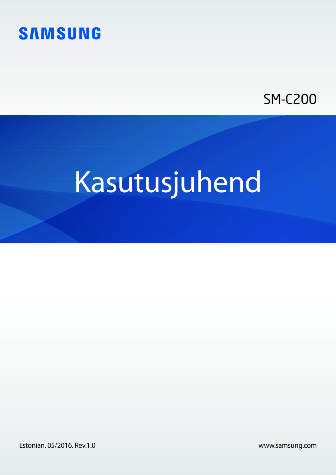 Samsung SM-C200NZWASEB manual Kasutusjuhend 