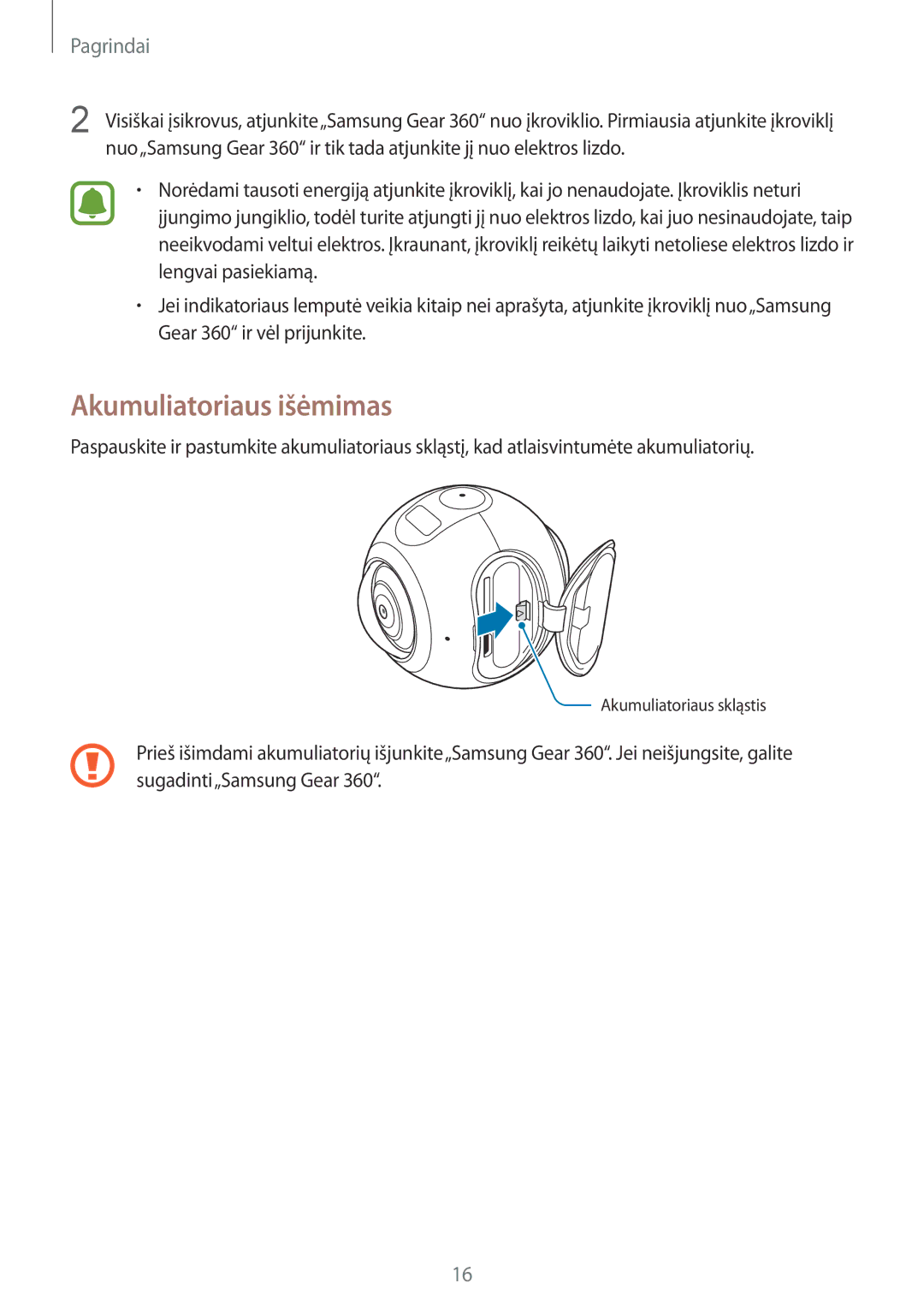 Samsung SM-C200NZWASEB manual Akumuliatoriaus išėmimas 