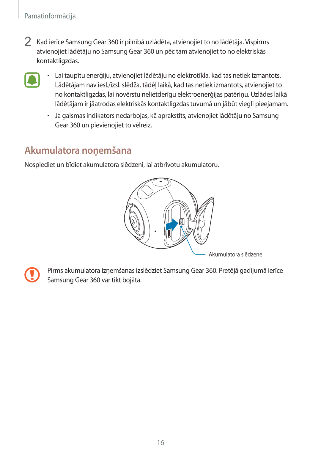 Samsung SM-C200NZWASEB manual Akumulatora noņemšana 