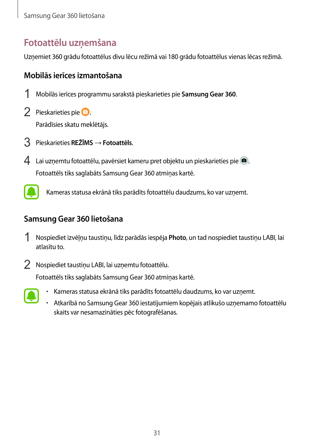 Samsung SM-C200NZWASEB manual Fotoattēlu uzņemšana, Pieskarieties Režīms →Fotoattēls 