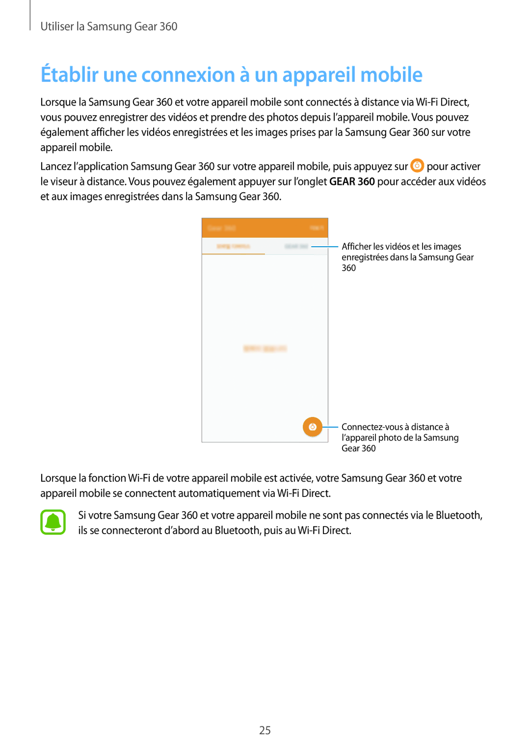 Samsung SM-C200NZWAXEF manual Établir une connexion à un appareil mobile 