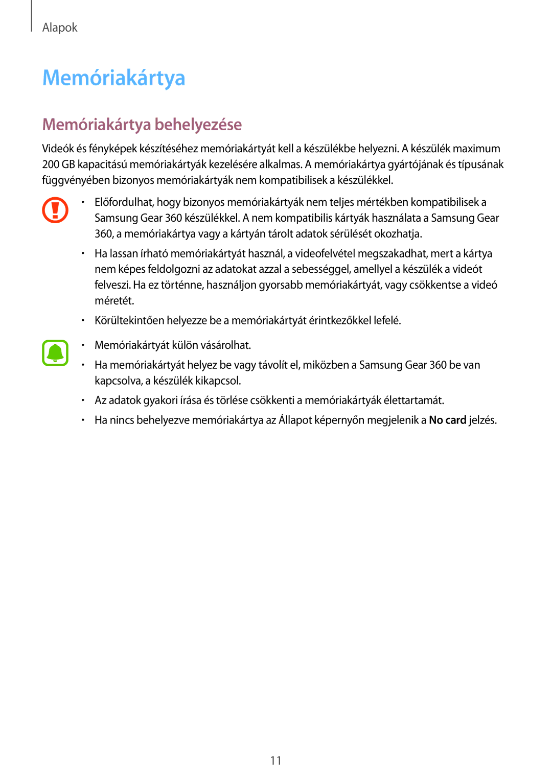 Samsung SM-C200NZWAXEH manual Memóriakártya behelyezése 