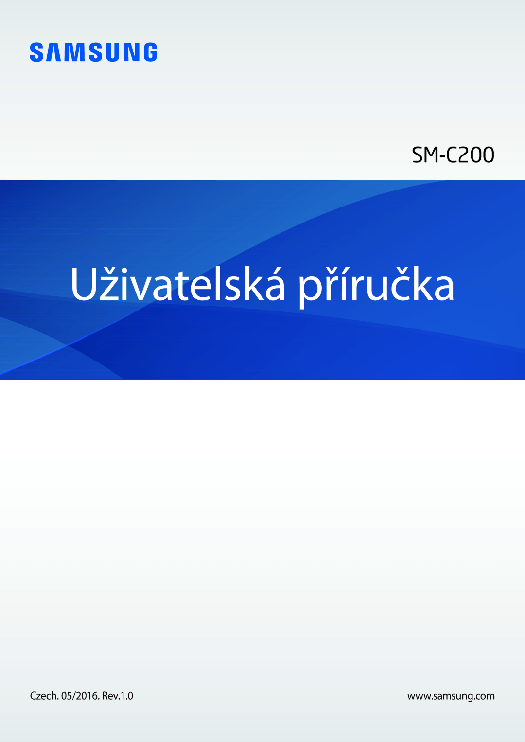 Samsung SM-C200NZWAXEZ manual Uživatelská příručka 