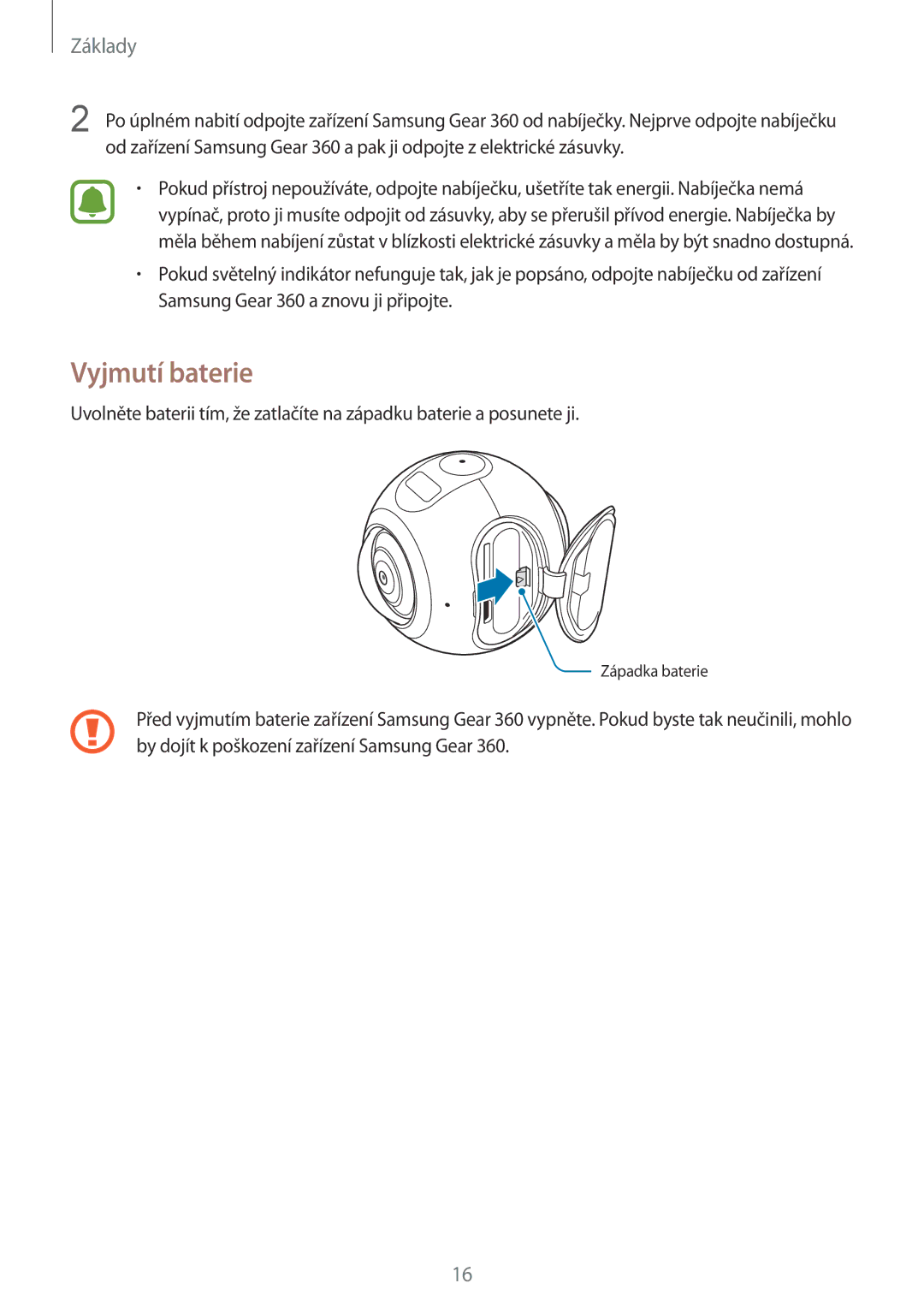 Samsung SM-C200NZWAXEZ manual Vyjmutí baterie 