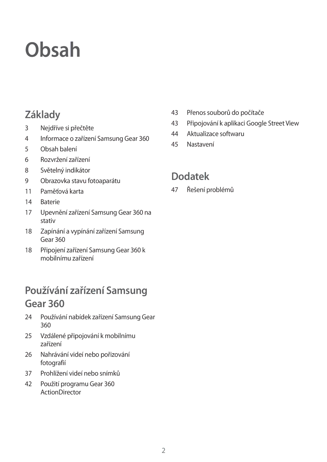 Samsung SM-C200NZWAXEZ manual Obsah 