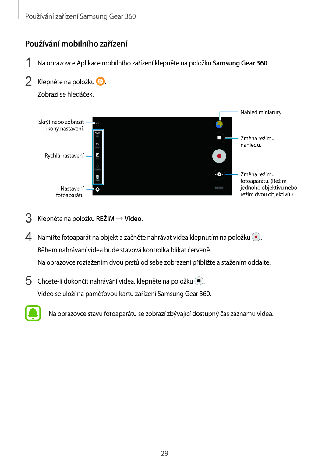 Samsung SM-C200NZWAXEZ manual Změna režimu náhledu 