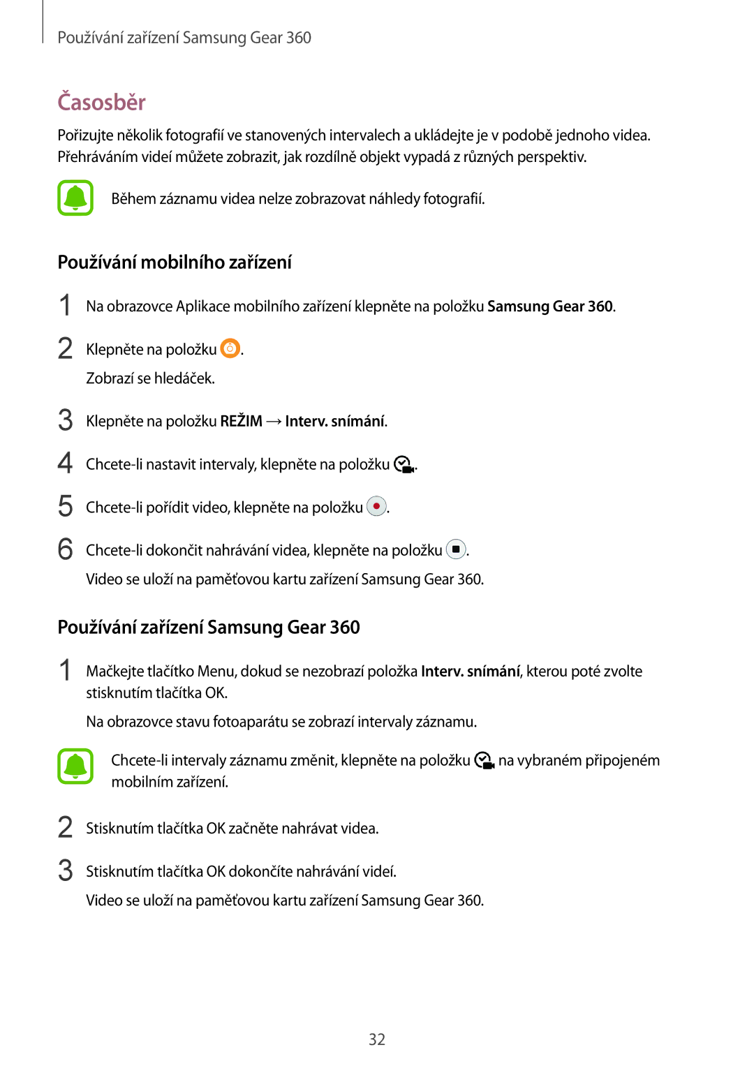 Samsung SM-C200NZWAXEZ manual Časosběr 