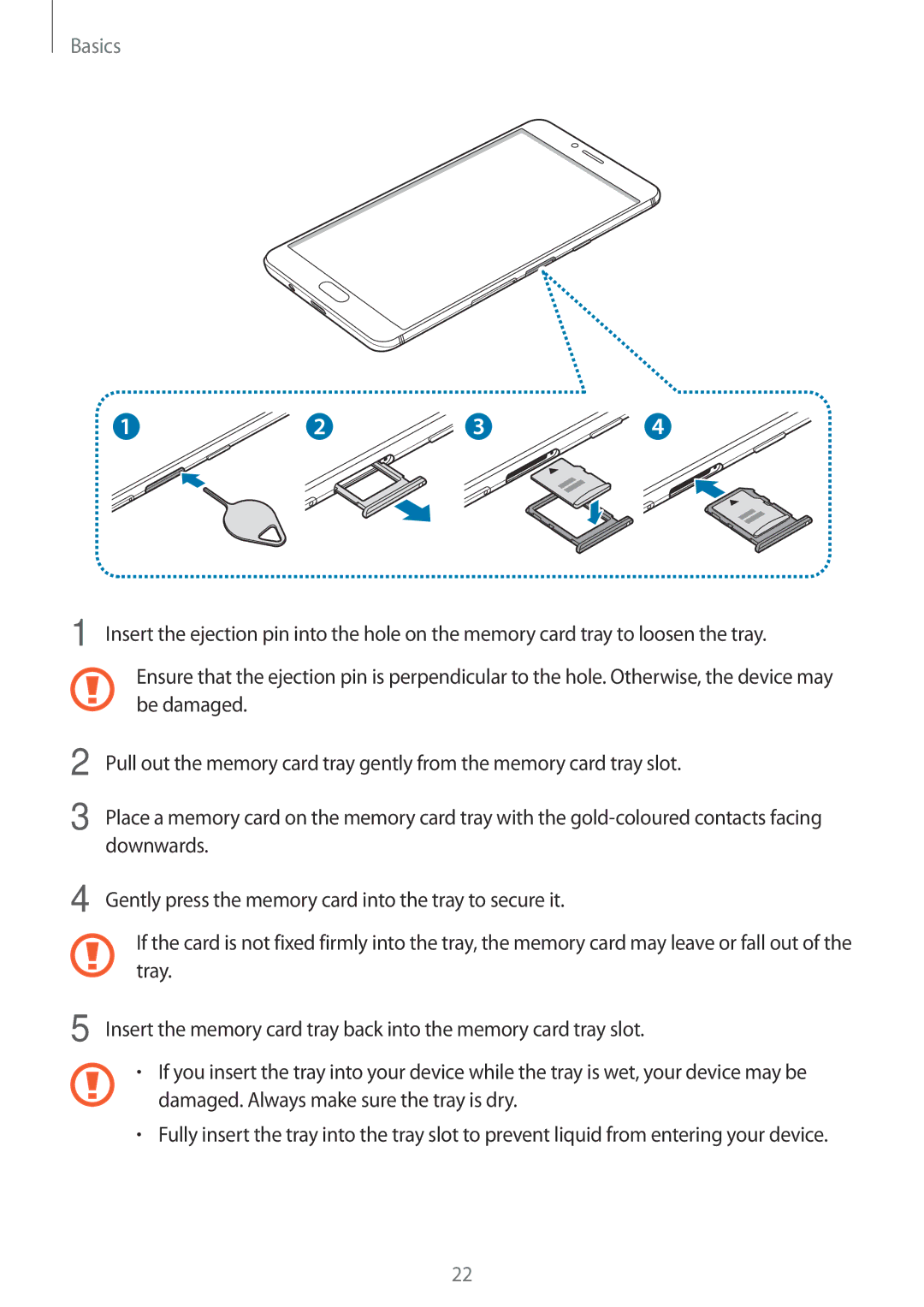 Samsung SM-C900FZDDXEV, SM-C900FZKDXEV manual Basics 