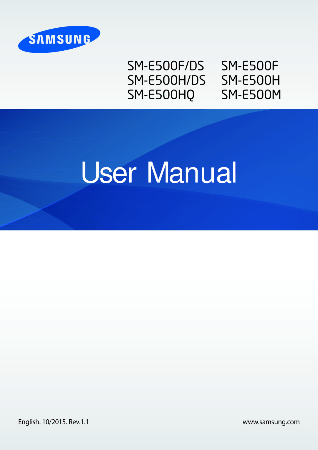 Samsung SM-E500HZNDKSA, SM-E500HZWDKSA, SM-E500HZKDKSA manual SM-E500F/DS SM-E500F SM-E500H/DS SM-E500H SM-E500HQ SM-E500M 