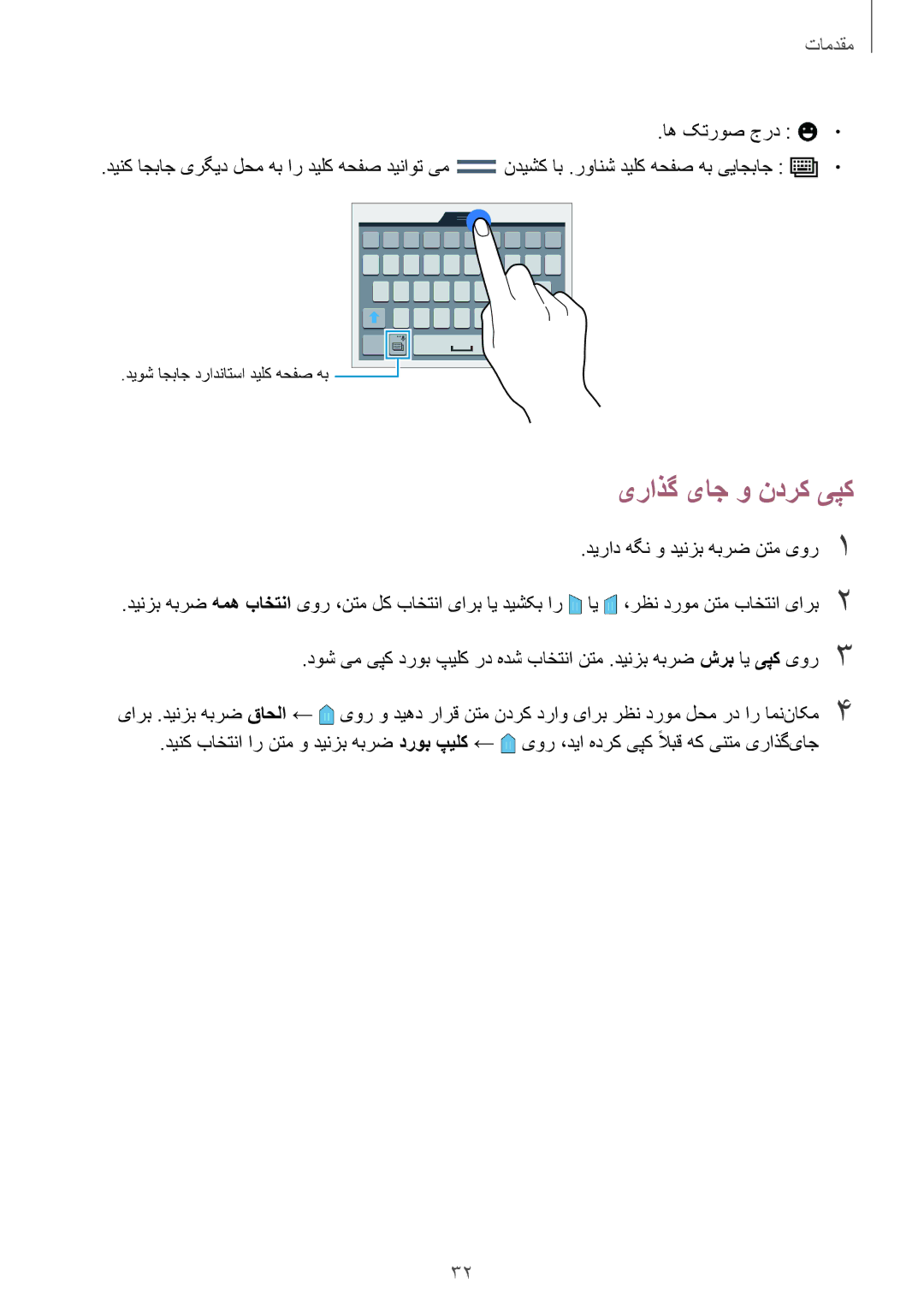 Samsung SM-E500HZKDKSA, SM-E500HZWDKSA, SM-E500HZNDKSA manual یراذگ یاج و ندرک یپک 