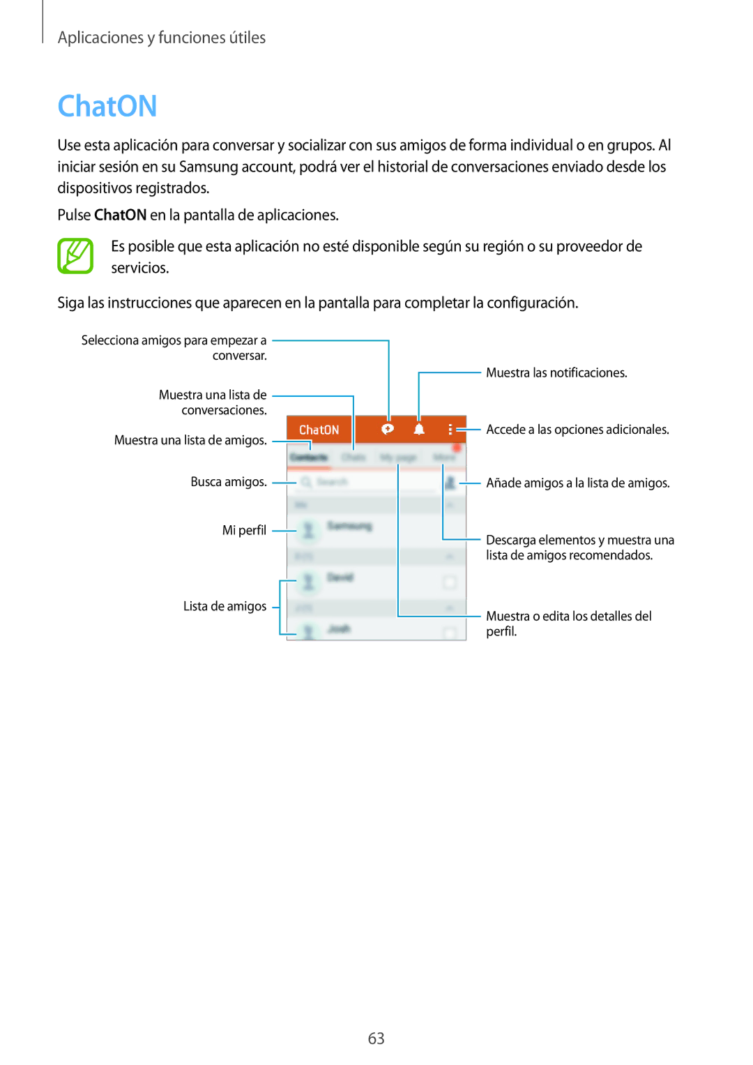 Samsung SM-G110HZWAPHE manual ChatON 