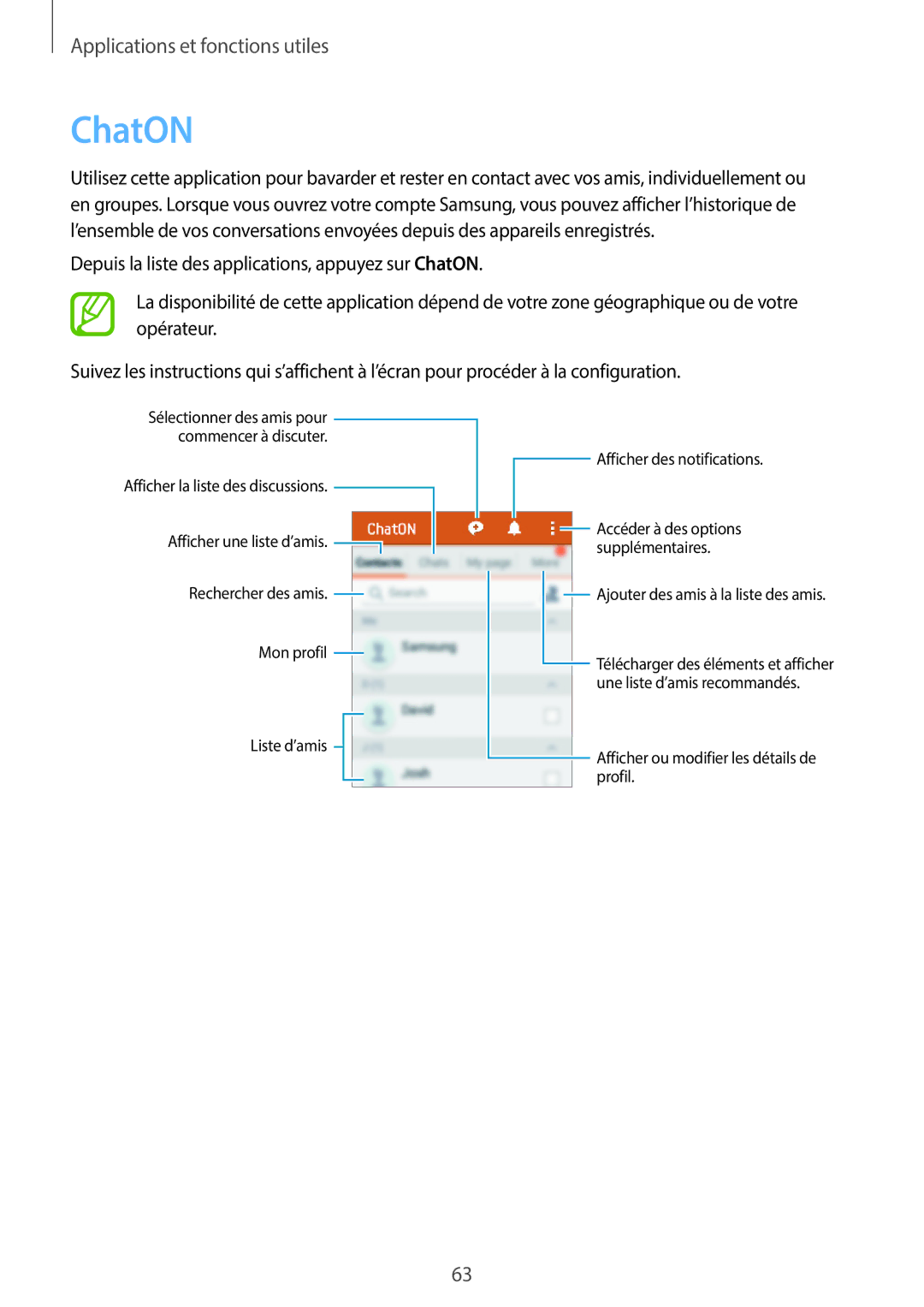 Samsung SM-G110HZKAXEF, SM-G110HZWAXEF manual ChatON 