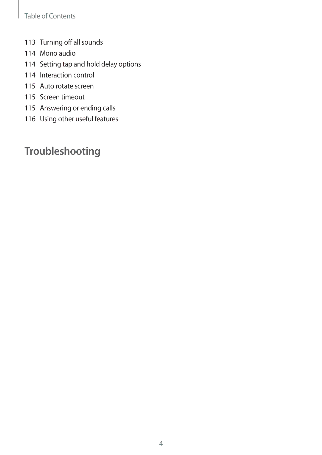 Samsung SM-G130EZWAKSA manual Troubleshooting 