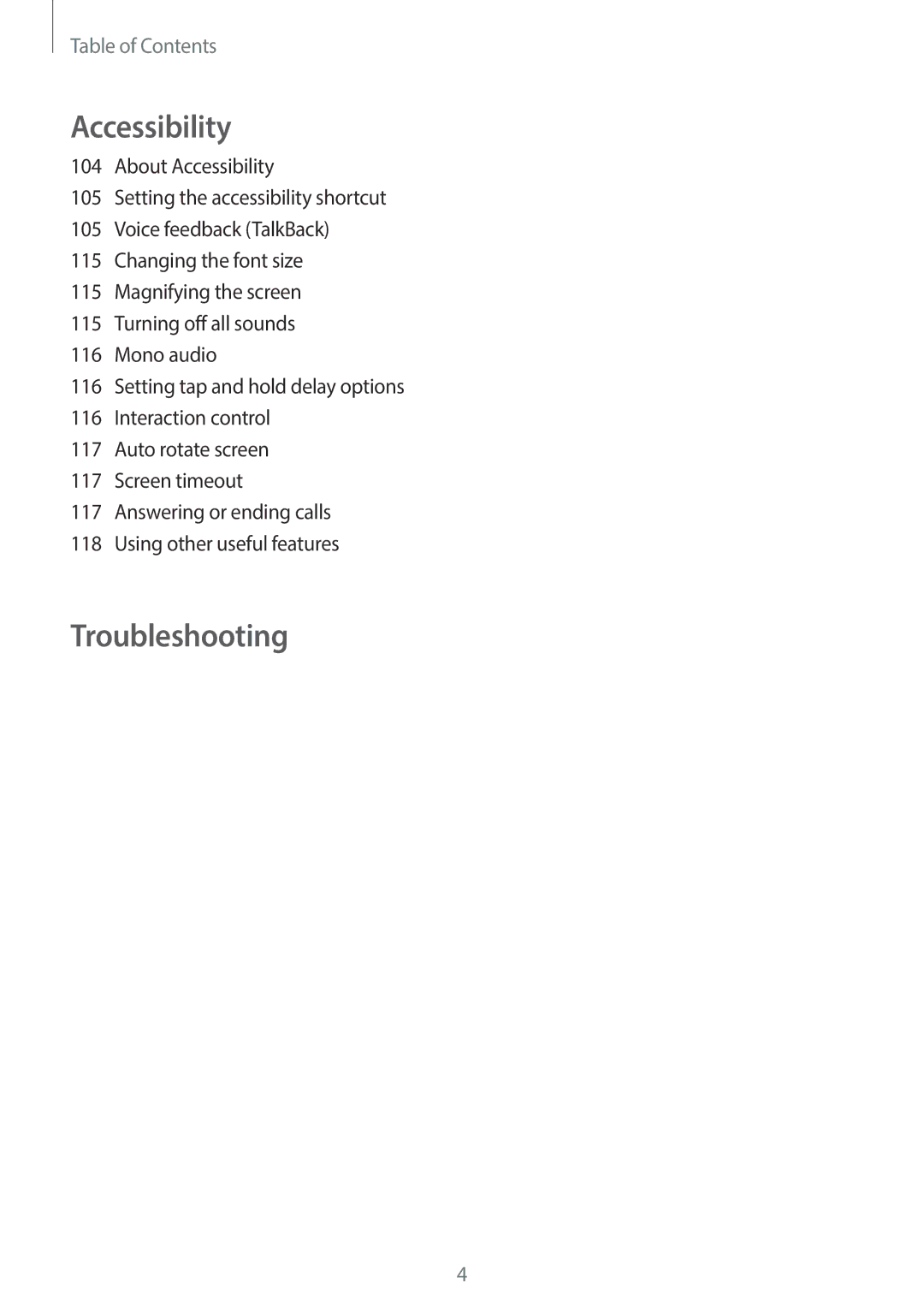 Samsung SM-G130HZADXFE, SM-G130HZADAFR, SM-G130HZAATUN, SM-G130HZADBTC, SM-G130HZWDAFR, SM-G130HZWDKSA manual Troubleshooting 