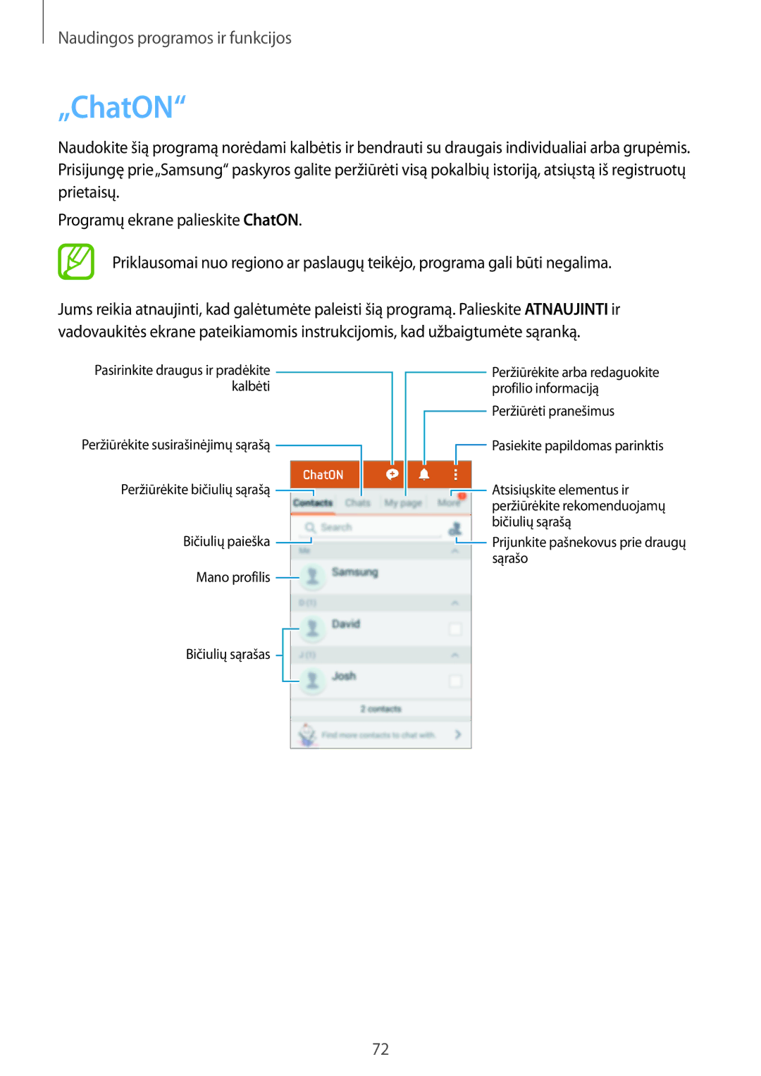 Samsung SM-G313HHAHSEB, SM-G313HRWHSEB manual „ChatON 