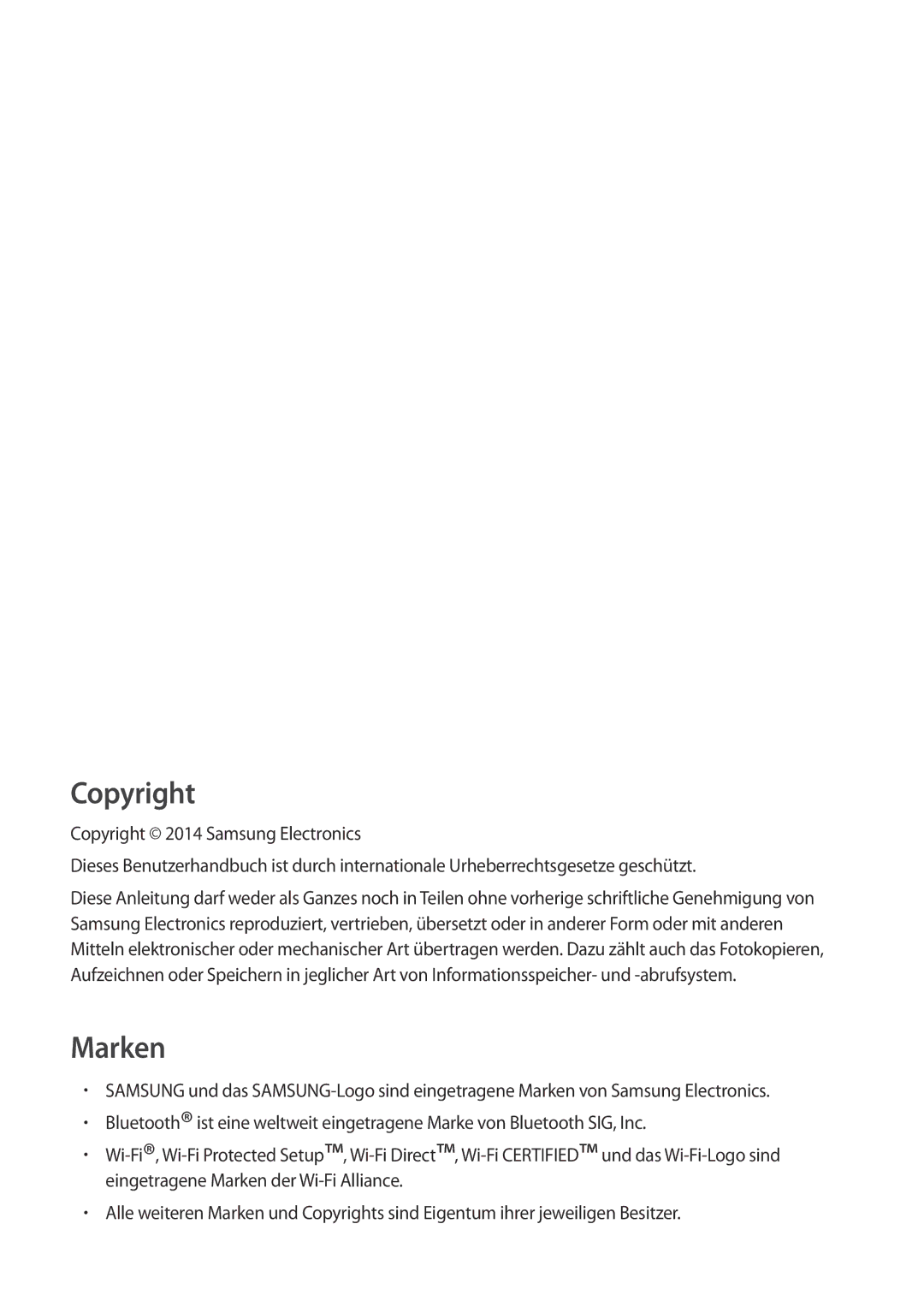 Samsung SM-G313HRWNSEB, SM-G313HRWNDBT, SM-G313HHANDBT, SM-G313HHANSEB manual Copyright 