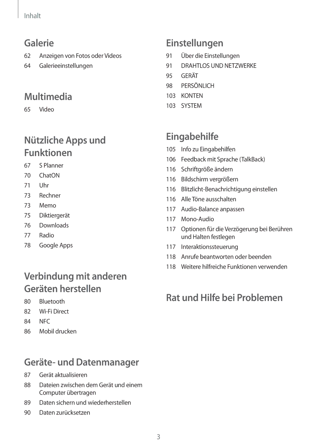 Samsung SM-G313HHANSEB, SM-G313HRWNDBT, SM-G313HRWNSEB, SM-G313HHANDBT manual Galerie 