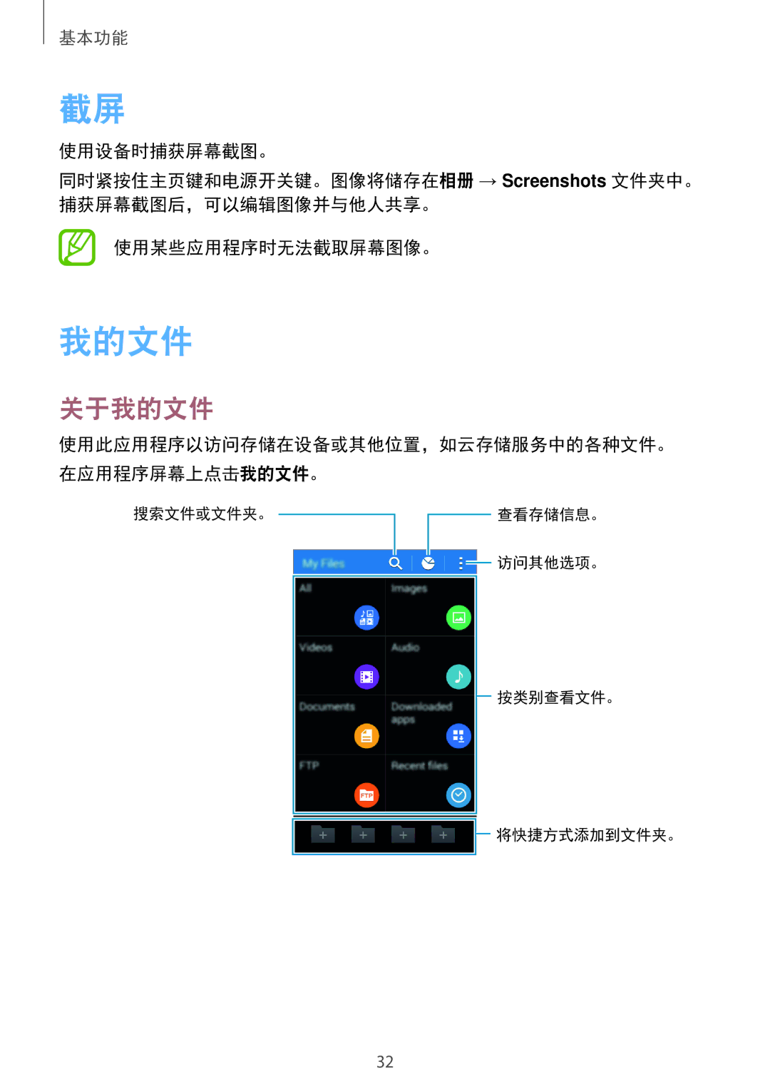 Samsung SM-G313HZKZXXV, SM-G313HRWZXXV manual 关于我的文件 