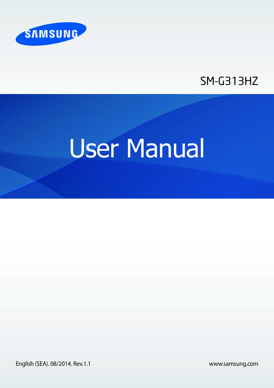 Samsung SM-G313HRWZXXV, SM-G313HZKZXXV manual 