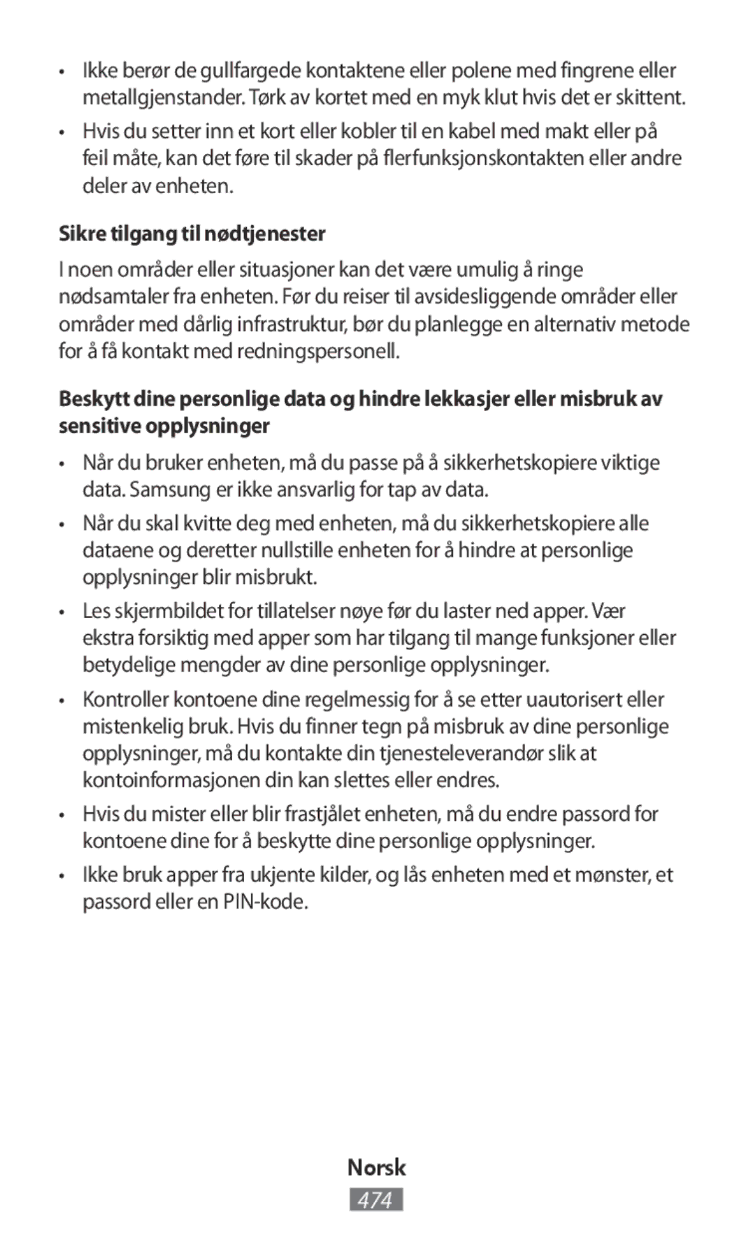 Samsung SM-G313FHAACEL, SM-G316HHAHKSA, SM-G313FHAAKSA, SM-G313FRWAKSA, SM-G313FRWAXSG manual Sikre tilgang til nødtjenester 