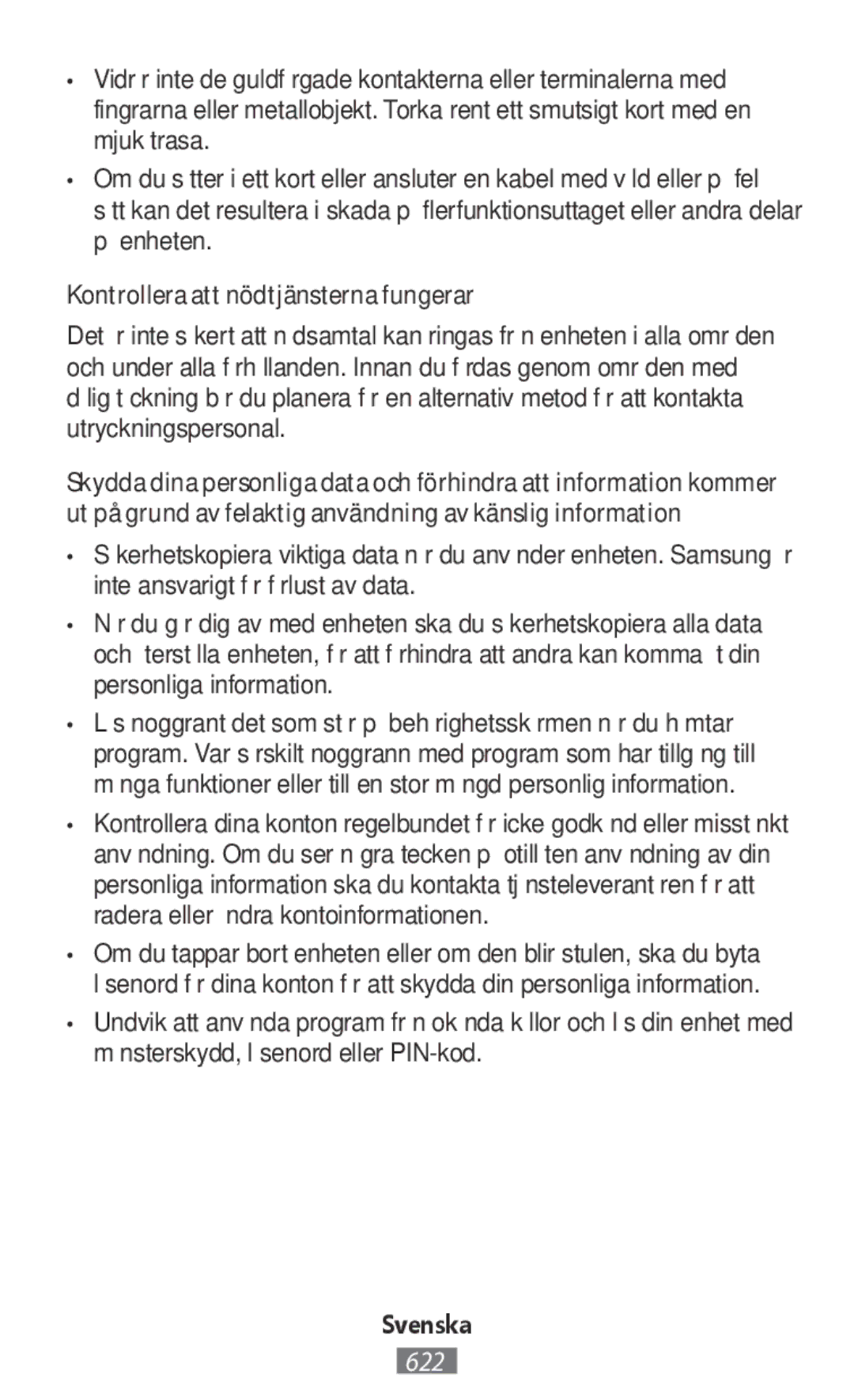 Samsung SM-G313FMSANEE, SM-G316HHAHKSA, SM-G313FHAAKSA, SM-G313FRWAKSA, SM-G313FRWAXSG Kontrollera att nödtjänsterna fungerar 