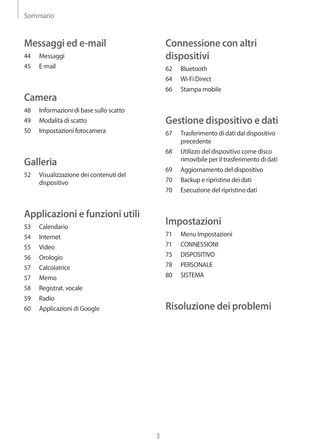 Samsung SM-G318HZKADPL, SM-G318HZKAITV, SM-G318HRWAITV, SM-G318HRWAIDE, SM-G318HRWAXEO, SM-G318HZKAIDE manual Messaggi ed e-mail 