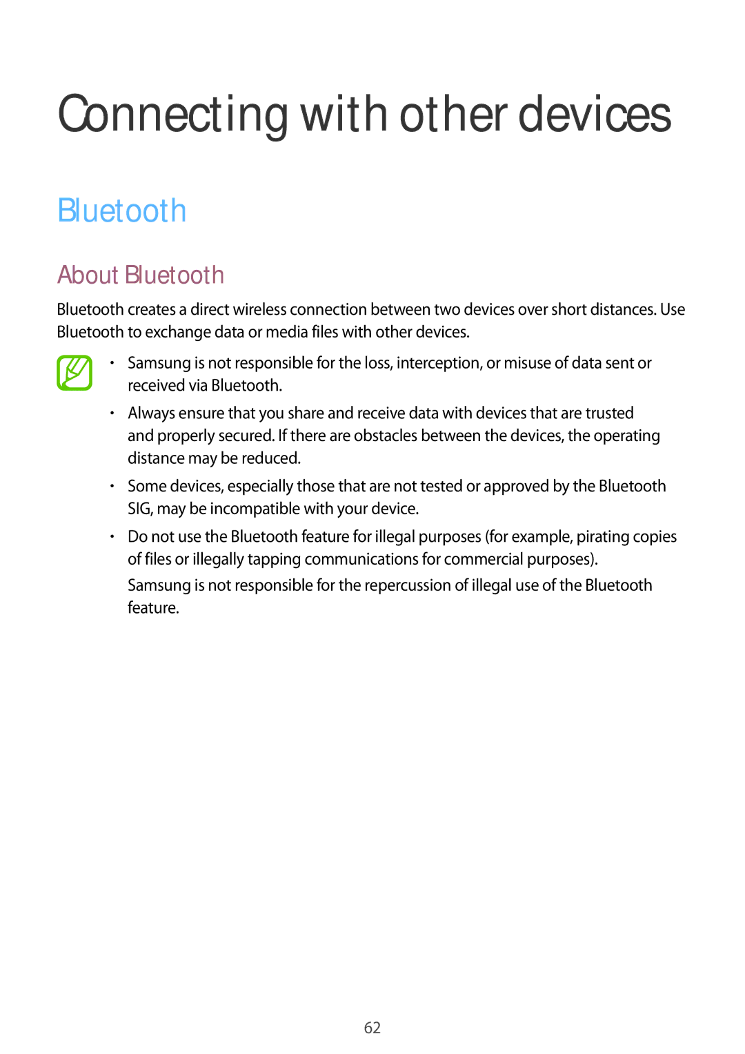 Samsung SM-G318HZKAIDE, SM-G318HZKAXEF, SM-G318HRWABOG, SM-G318HZKASFR, SM-G318HZKABOG, SM-G318HRWASFR About Bluetooth 