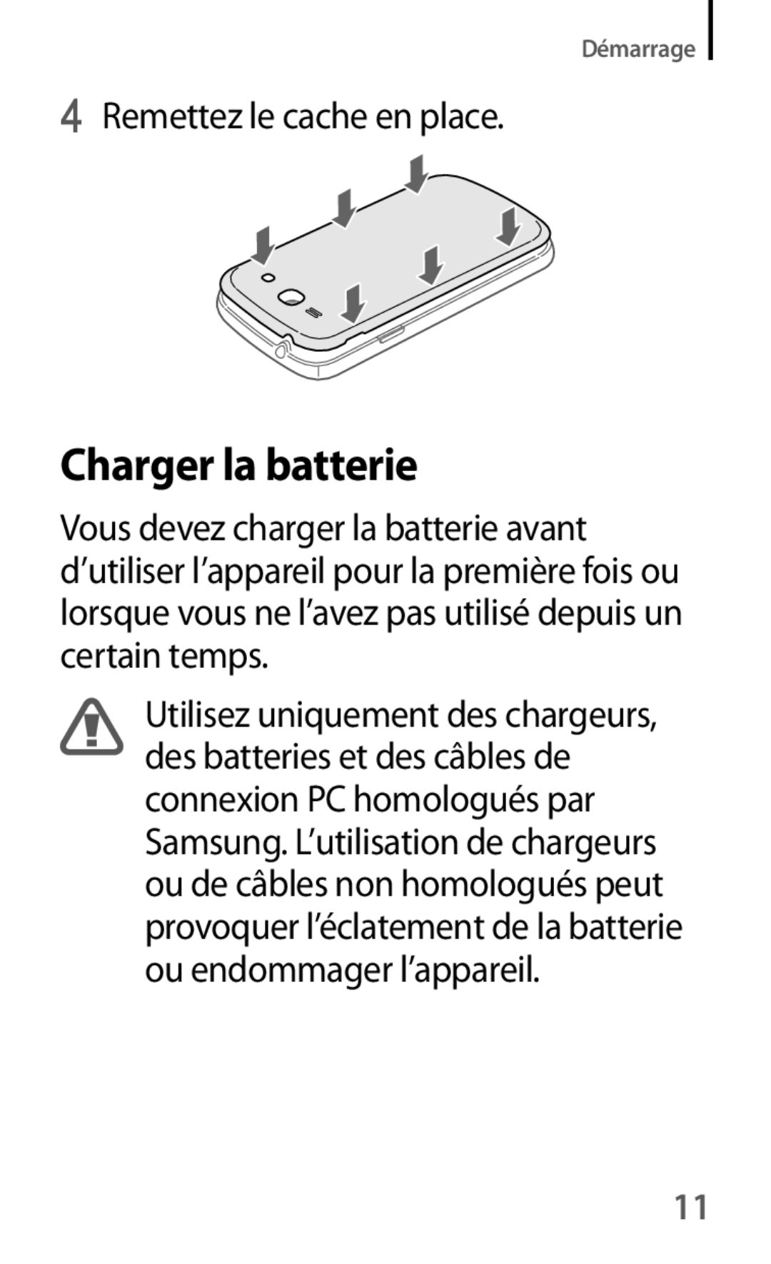 Samsung SM-G3500ZKANRJ, SM-G3500ZWAVGF, SM-G3500ZWANRJ, SM-G3500ZKAVGF, SM-G3500ZKAFTM, SM-G3500ZKAXEF Charger la batterie 