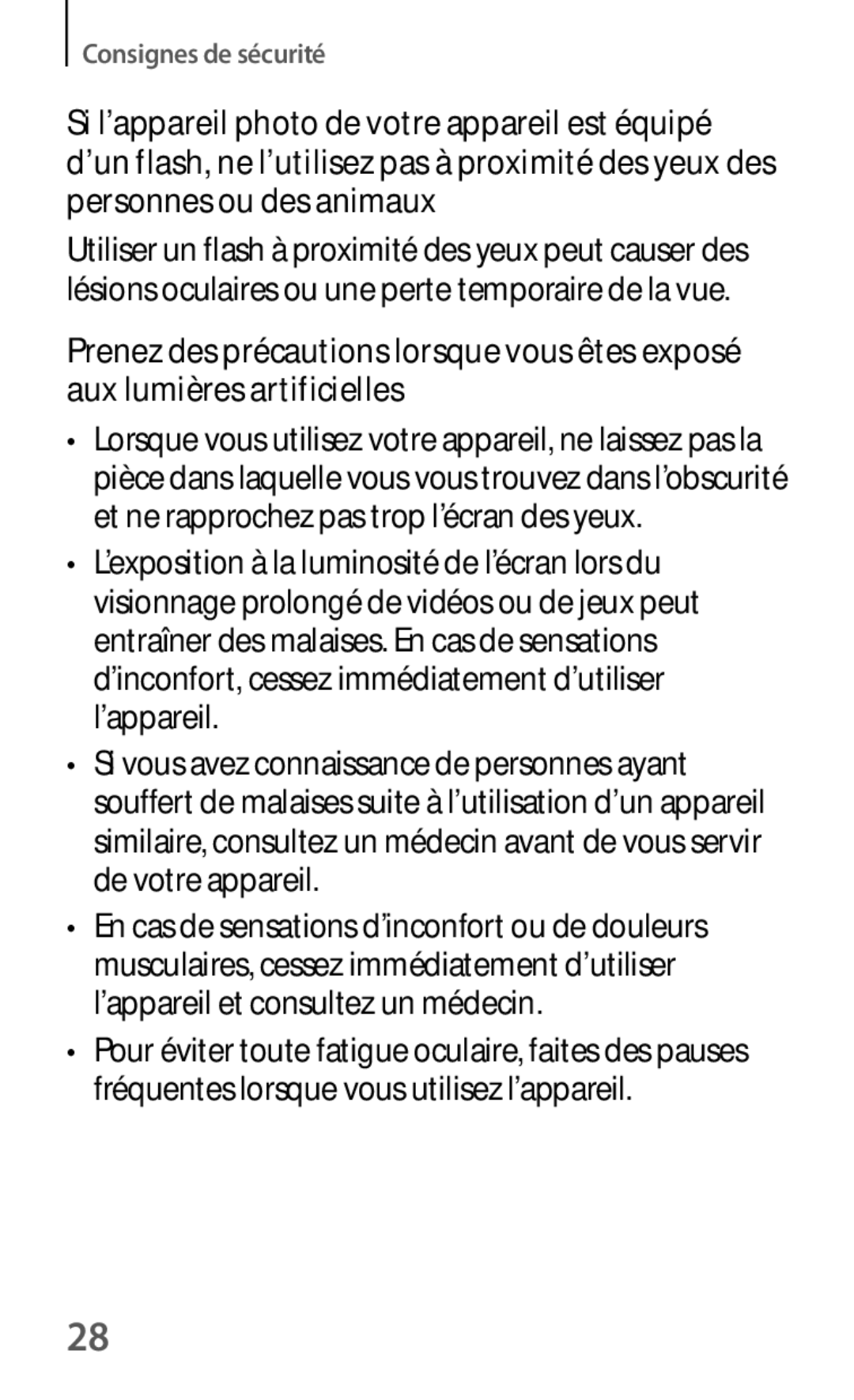 Samsung SM-G3500ZKAFTM, SM-G3500ZWAVGF, SM-G3500ZWANRJ, SM-G3500ZKAVGF, SM-G3500ZKANRJ, SM-G3500ZKAXEF Consignes de sécurité 